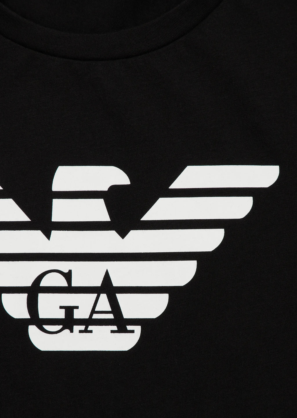 EMPORIO ARMANI Pima Jersey T-Shirt With Logo Kids Apparel