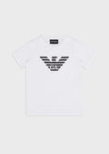 EMPORIO ARMANI Pima Jersey T-Shirt With Logo Kids Apparel