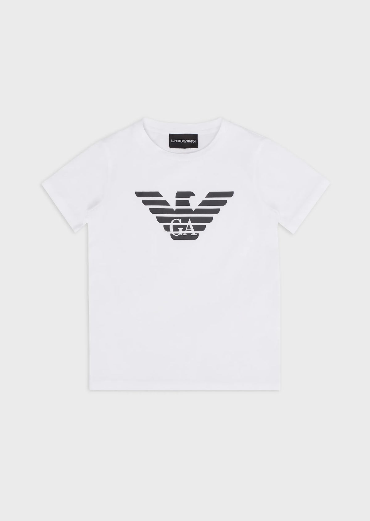 EMPORIO ARMANI Pima Jersey T-Shirt With Logo Kids Apparel