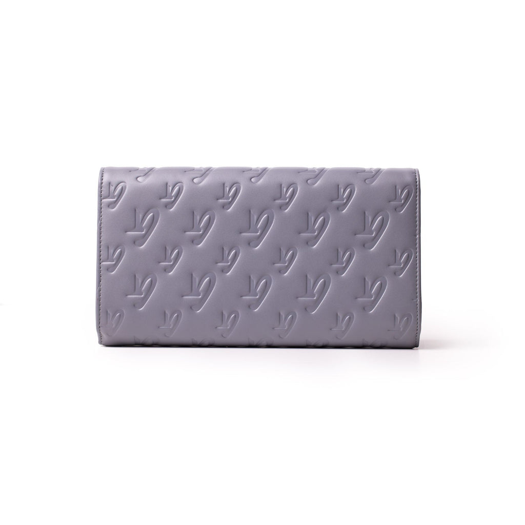 MONOGRAM TRAVEL WALLET - GRAY