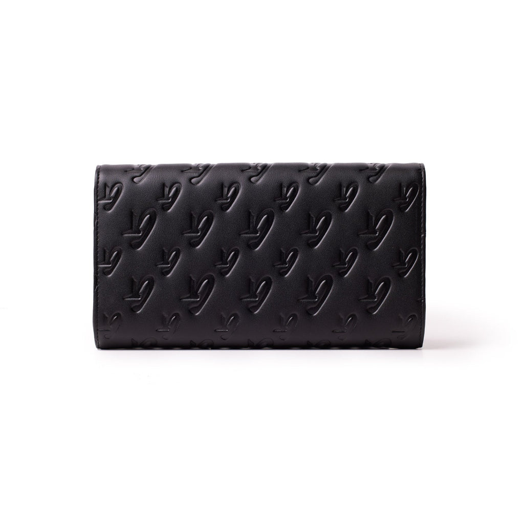 MONOGRAM TRAVEL WALLET - BLACK