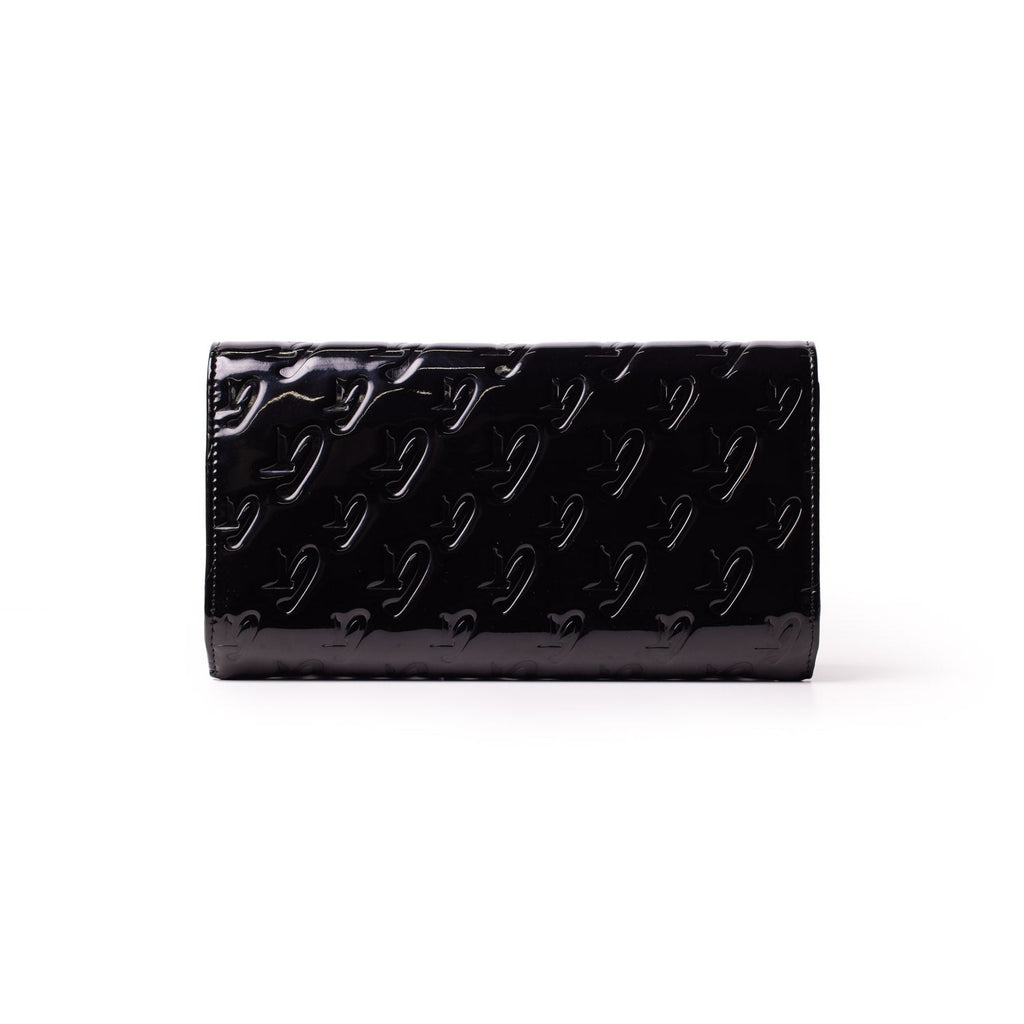 MONOGRAM TRAVEL WALLET - MIRROR BLACK