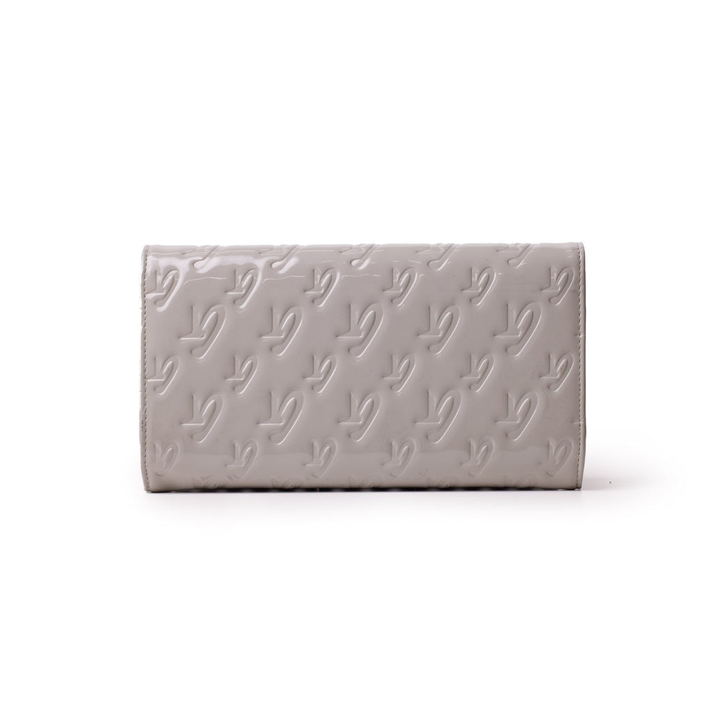 MONOGRAM TRAVEL WALLET - MIRROR GRAY