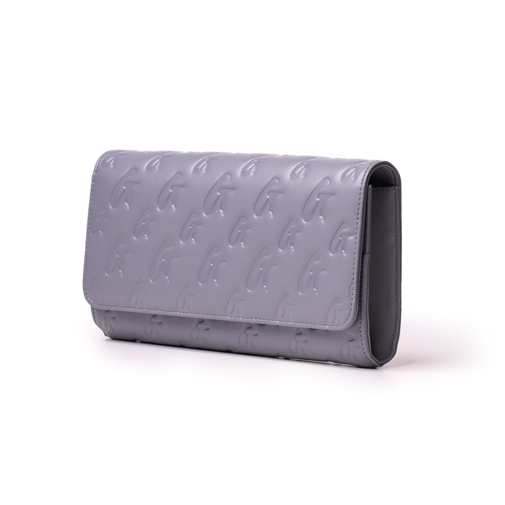 MONOGRAM TRAVEL WALLET - GRAY