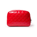 SMALL MONOGRAM TOILETRY BAG - MIRROR RED
