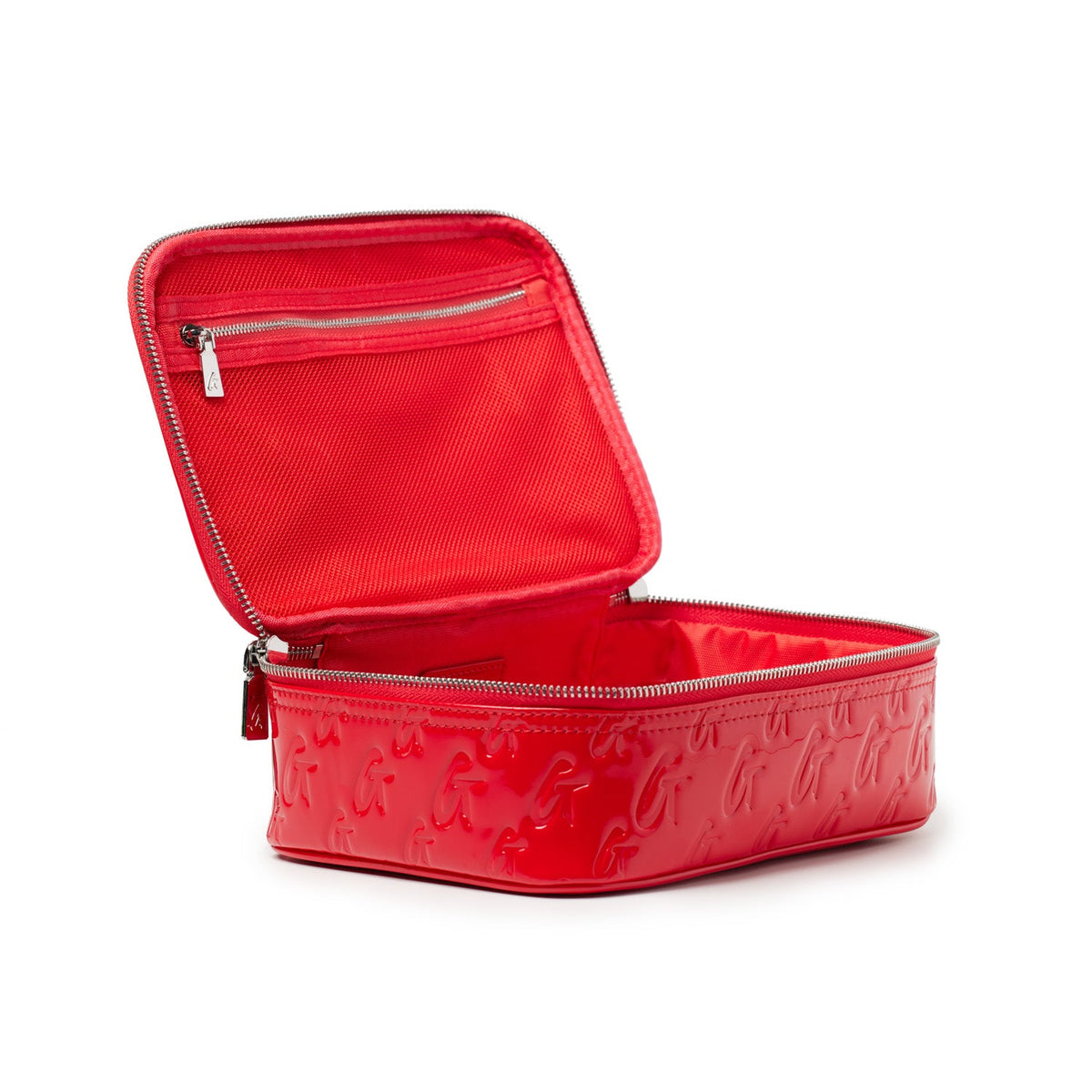 MONOGRAM TOILETRY SET - MIRROR RED