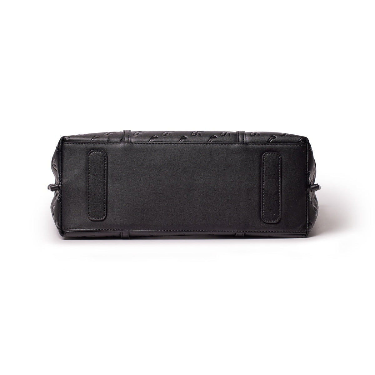 XL MONOGRAM SLEEK TOTE - BLACK