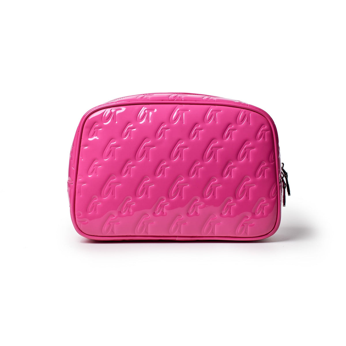MONOGRAM TOILETRY SET - MIRROR HOT PINK
