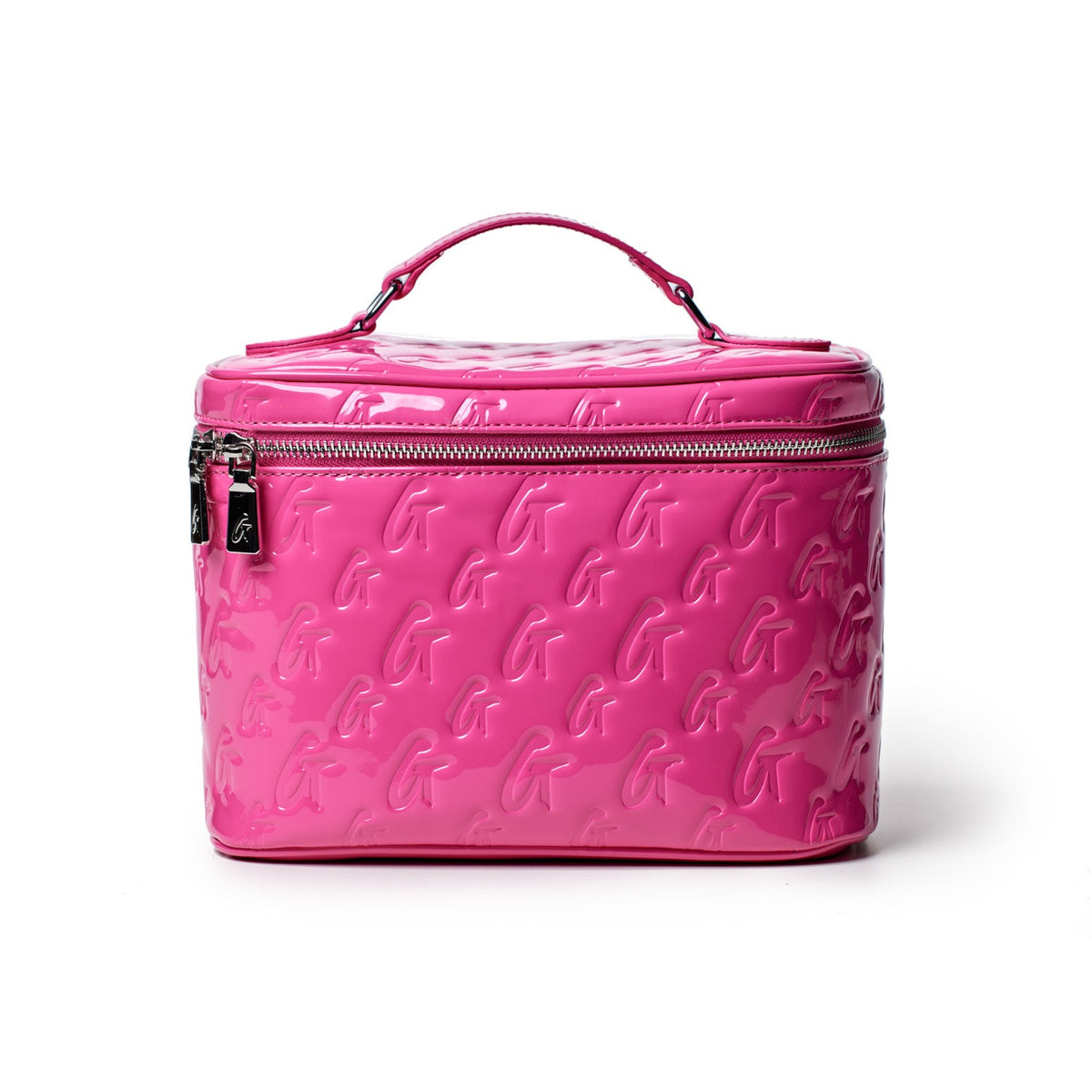 MONOGRAM TOILETRY SET - MIRROR HOT PINK