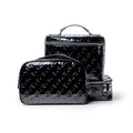 MONOGRAM TOILETRY SET - MIRROR BLACK