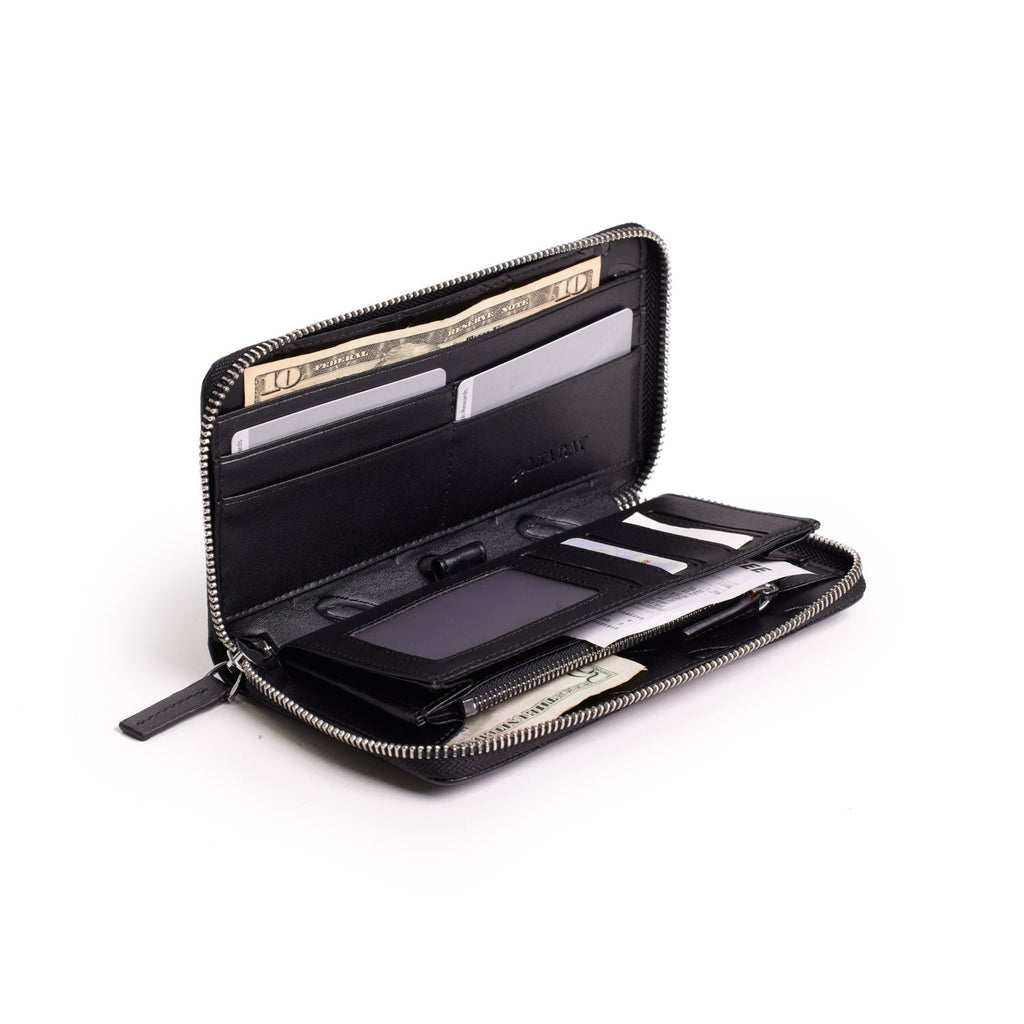 STANDARD MONOGRAM WALLET - BLACK
