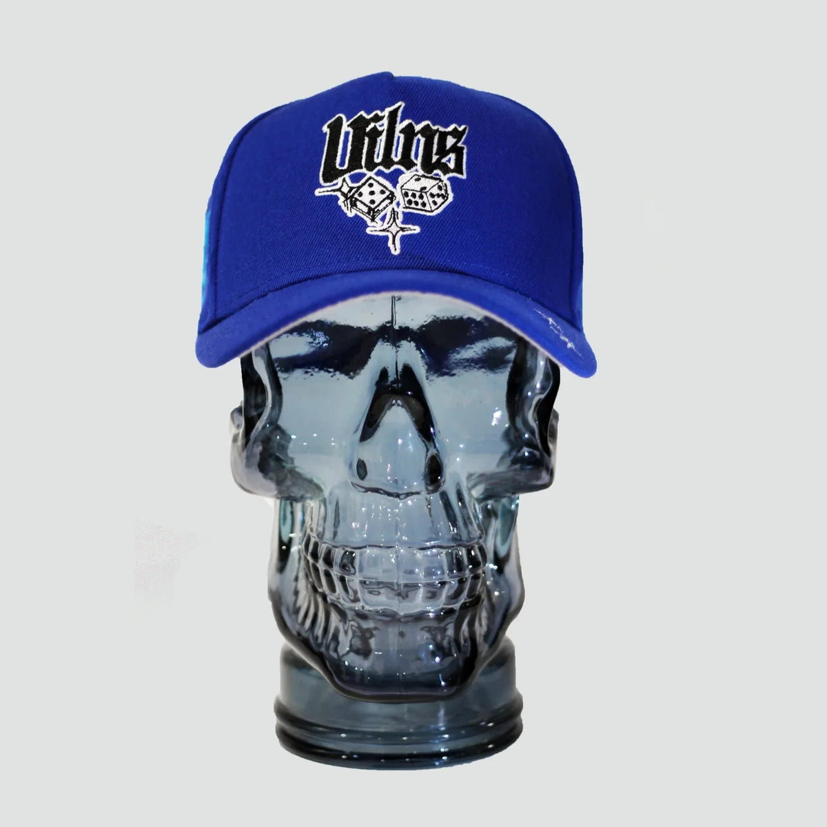 VILLAIN ATTIRE DICE PAISLEY HAT BLUE