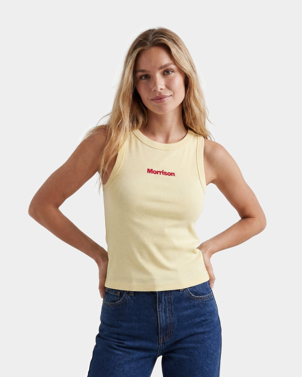 YELLOW SLIM TANK TOP